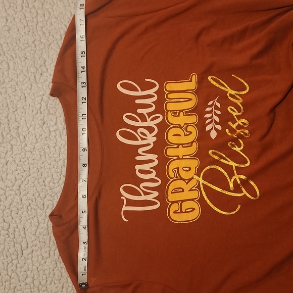 Fall, Thanksgiving Women's, Comfy Casual Soft Crewneck Longsleeve Shirt - Picture 6 of 10